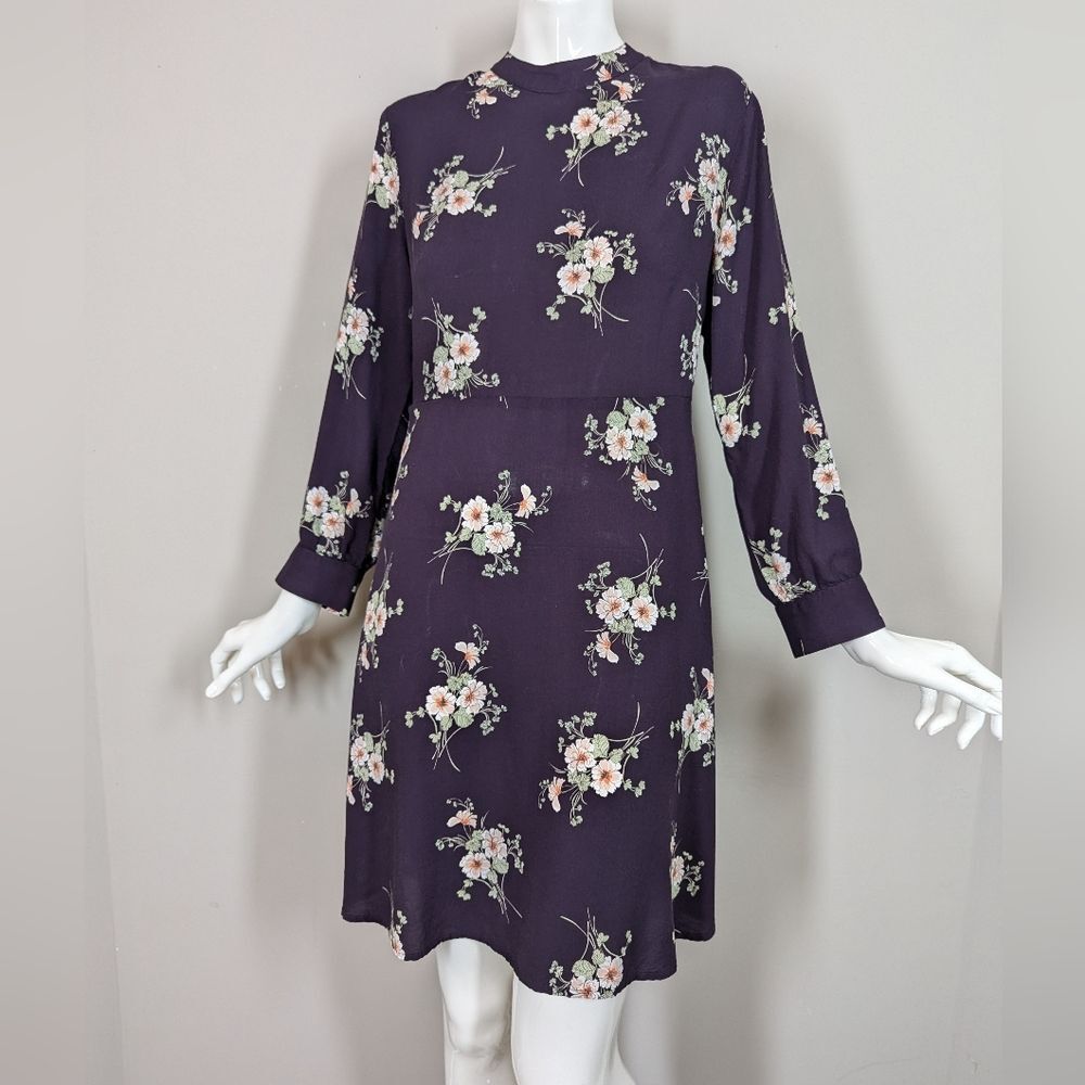 Velvet by Graham & Spencer Plum Floral Mini Dress